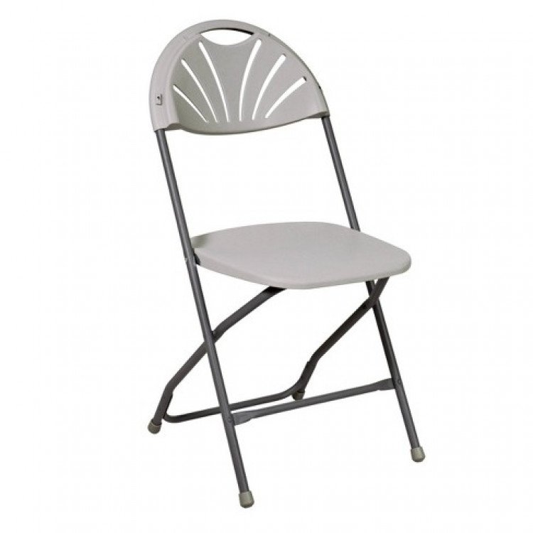 Grey Fan-back Chair