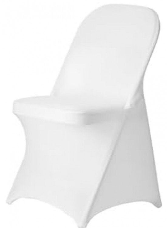 White Spandex Folding Chair Cover T&P Party Company Monaca PA