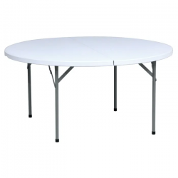 60 Round Plastic Table (Fold-In-Half)