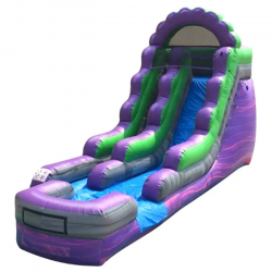 15 foot inflatable water slide purple marble1.jpg 1712687090 15' Purple Marble Waterslide